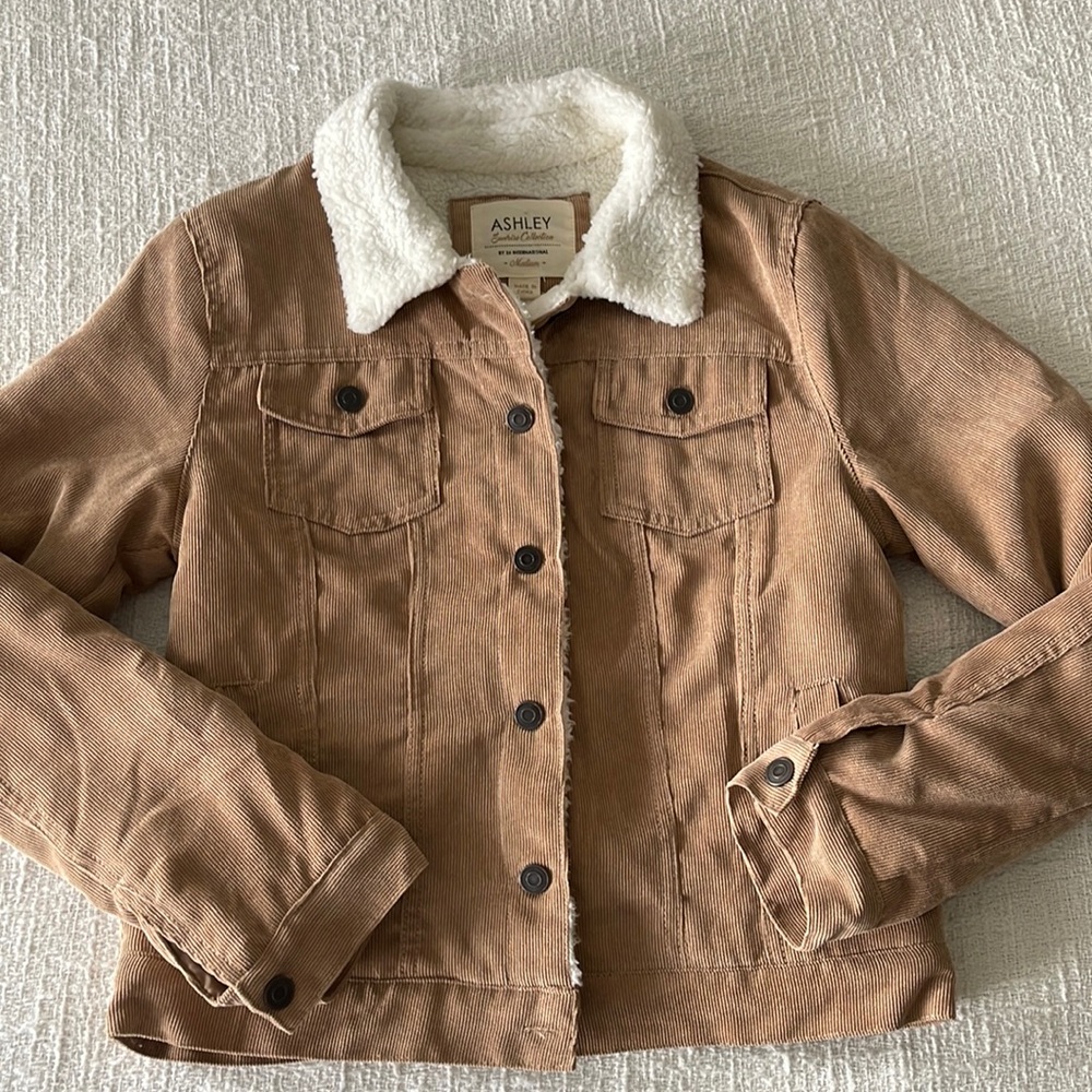 Corduroy Jacket with Sherpa Lining